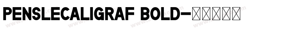 PensleCaligraf Bold字体转换